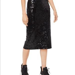 Michael Kors Sequined Jersey Pencil Skirt